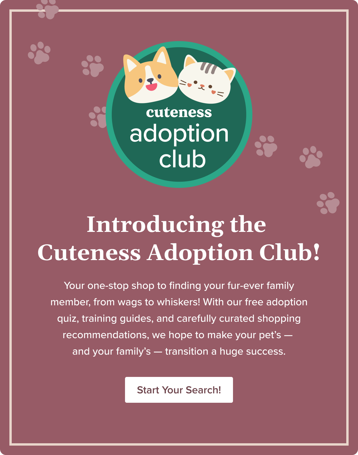 Introducing the Cuteness Adoption Club 