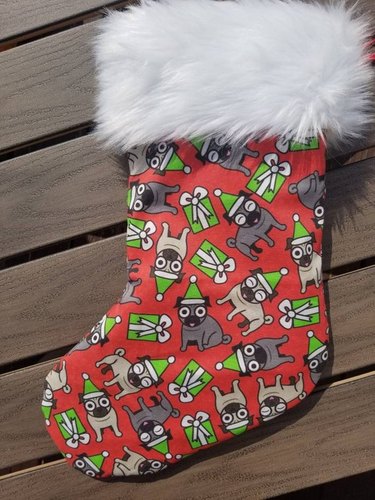 crazy pug stocking