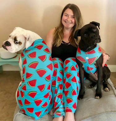22 *More* Dogs In Pajamas Who Are Crushing Coziness Goals