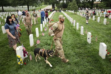 Memorial Day Is Commemorated At Arlington National Cemetery