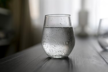 glass of soda water