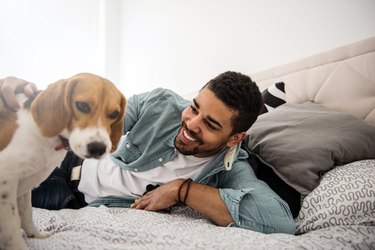 Playtime in bed