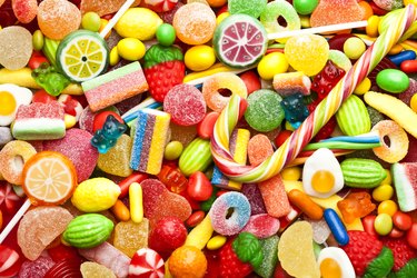 Colorful candies background