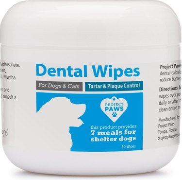 Project Paws Tartar & Plaque Control Dog Dental Wipes