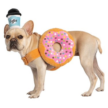 coffee and donut costume for dogs