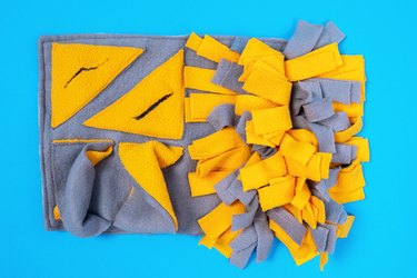 soft washable textile training snuffle mat for nose work for pet. Intellectual games with pet