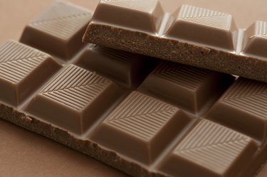 Close-up of chocolate bars on table