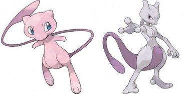 Mew and Mewtwo Pokemon Cats