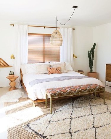 Southwestern-inspired minimal bedroom