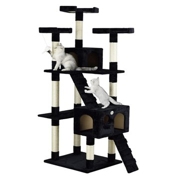 cat tower with scratchers