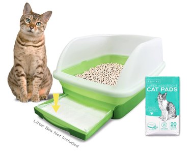 Peritas Absorbent Cat Pad Refills for Litter Box, 20-Count