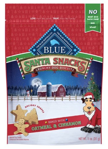 Blue Buffalo Santa Snack dog treats