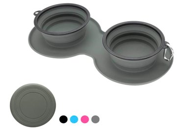 Winsee Collapsible Dog Bowls With Mat