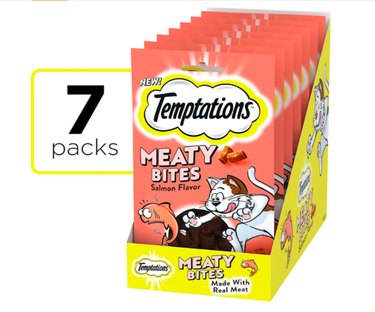 Temptations Meaty Bites, Soft and Savory Cat Treats (Pack of 7)