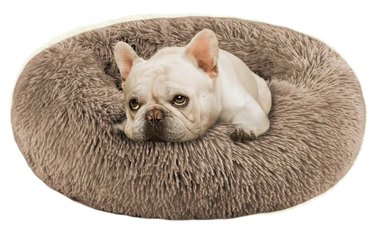 PUPBUDD Calming Donut Self-Warming Dog Bed
