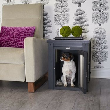 dog crate end table
