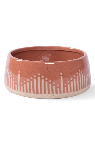 stoneware pet bowl