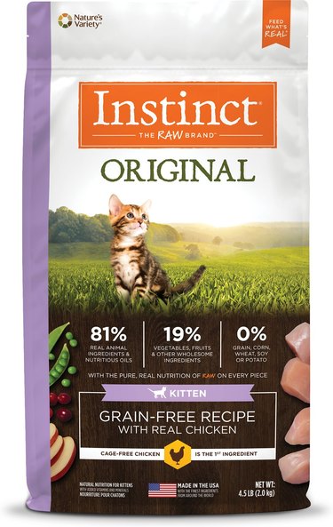 Nature’s Variety Instinct Original Grain-Free Dry Kitten Food