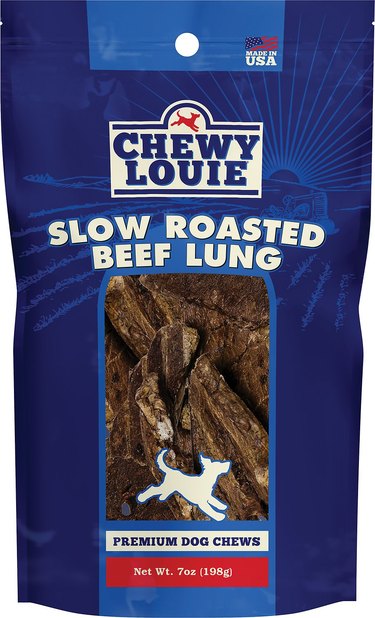 slow roasted beef lung dog treats