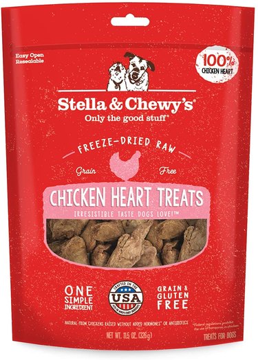 freeze dried raw chicken heart treats for dogs
