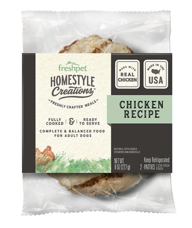 Freshpet Homestyle Creations Chicken Patty Fresh Dog Food