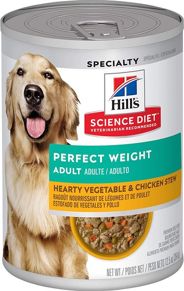 Hill's Science Diet Canned Wet Dog Food, Perfect Weight Adult