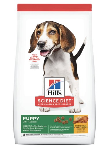 Bag of Hill's Science Diet Puppy Dry Dog Food, Chicken Meal & Barley Flavor