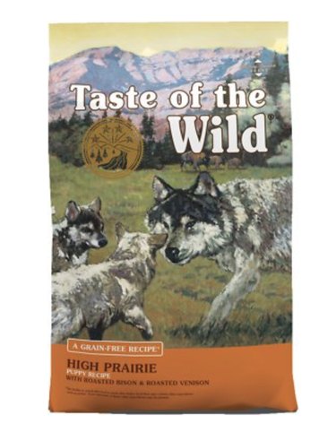Bag of Taste of the Wild High Prairie Puppy Formula Grain-Free Dry Dog Food