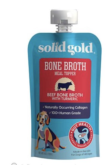 bone broth food topper for dogs