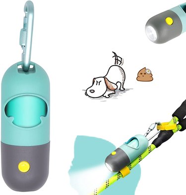 YUCHIYA Dog Poop Bag Holder with Flashlight