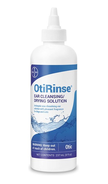 OtiRinse Ear Cleansing/Drying Solution for Dogs & Cats, 8-oz Bottle