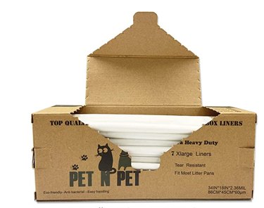 PET N PET Cat Litter Box Liners, 7-Count