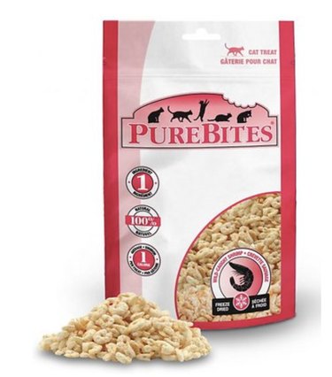 PureBites Shrimp Freeze-Dried Raw Cat Treats, 0.38-oz Bag