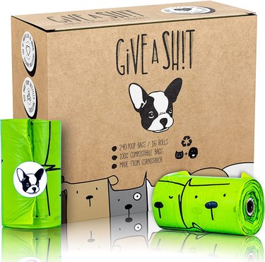 Give A Sh!t Certified Compostable Dog Poop Bags, 240-Count