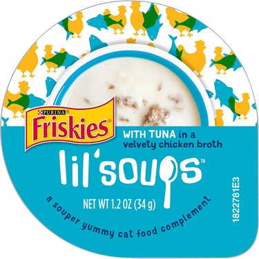 Purina Friskies Wet Cat Food Complement Lil' Soups Tuna in Chicken Broth Flavor