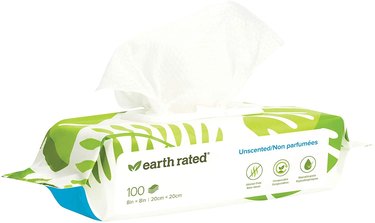 Earth Rated Compostable Dog Wipes, 100-Count