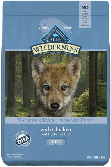 Bag of Blue Buffalo Wilderness High Protein, Natural Puppy Dry Dog Food