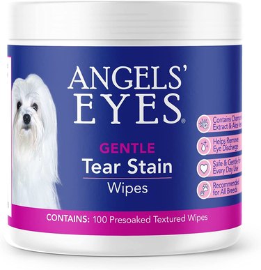 Angel's Eyes Gentle Tear Stain Wipes, 100-Count