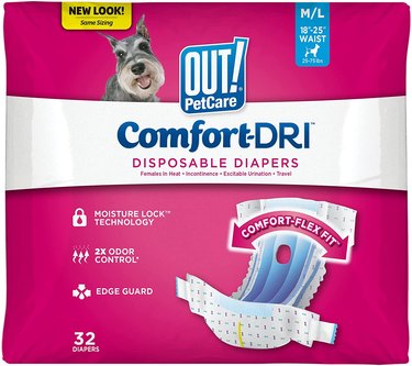 Out! Disposable Female Diapers, 32-Count