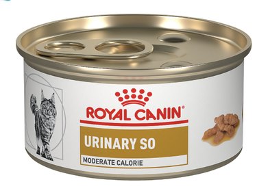 A Can of Royal Canin Veterinary Diet Adult Cat Food - Urinary SO Moderate Calorie