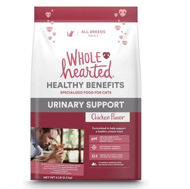 WholeHearted Urinary Support, Chicken Flavor Dry Cat Food, 5-lb. Bag