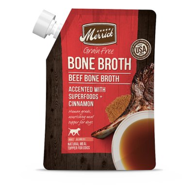 Merrick Beef Bone Broth Grain-Free Wet Dog Food Topper