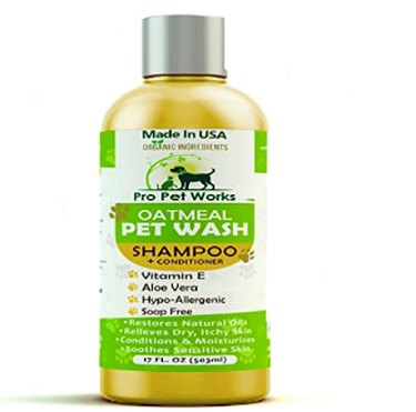 Pro Pet Works All Natural Organic 5 in One Oatmeal Pet Shampoo + Conditioner