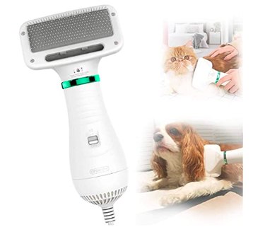 PETRIP Dog Hair Dryer Pet Dryer Professional Grooming Blower Dog Slicker Brush