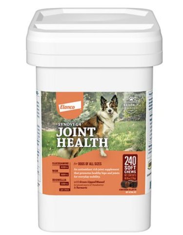 Synovi G4 Soft Chews Joint Supplement for Dogs, 240-count