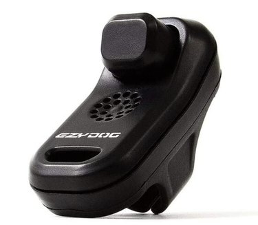 EzyDog Command Clicker in black against a white background. The clicker is pictured without the wrist lanyard.
