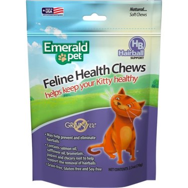 Emerald Pet Hairball Support Grain-Free Cat Soft Chews