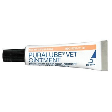 Puralube Vet Ointment Sterile Ocular Lubricant for Dogs & Cats, 0.125-oz. Tube