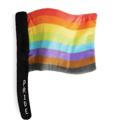 YOULY Pride Plush Flag Dog Toy