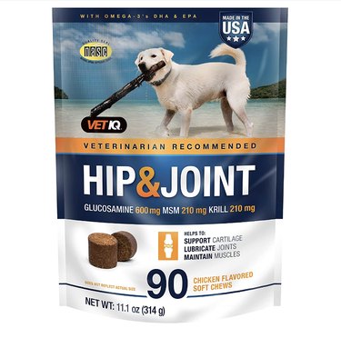 VetIQ Maximum Strength Hip & Joint Soft Chew Joint Supplement for Dogs, 90-Count
